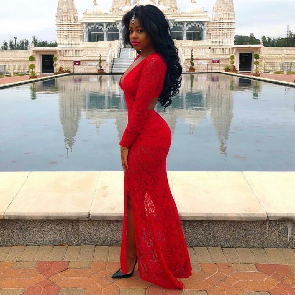 Red Laced Gown